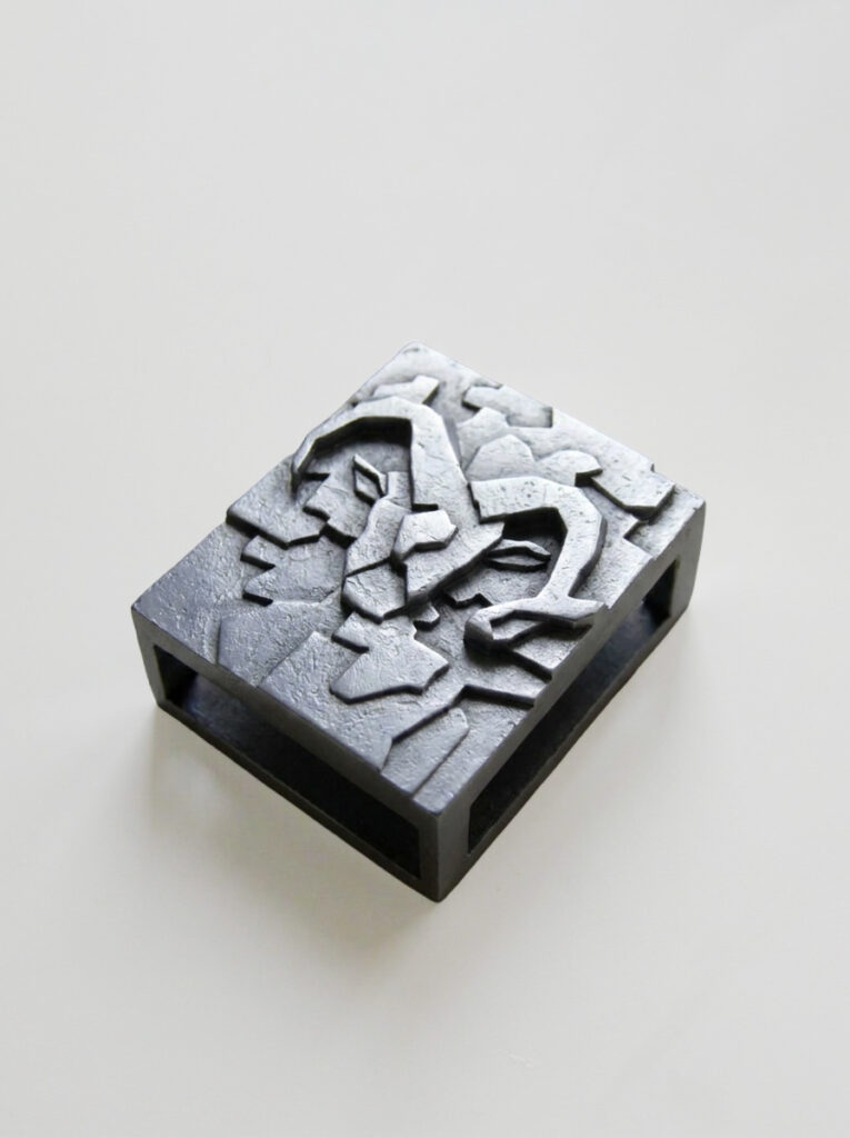 Detail of FOCO Aries sculptural matchbox by TRE PARIS
