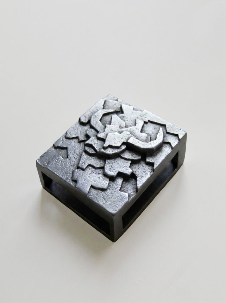 Detail of FOCO Taurus sculptural matchbox by TRE PARIS