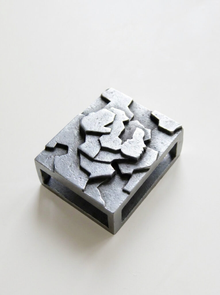 Detail of FOCO Gemini sculptural matchbox by TRE PARIS