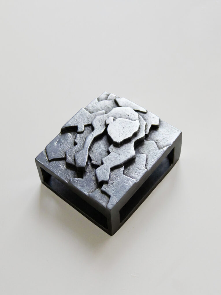 Detail of FOCO Virgo sculptural matchbox by TRE PARIS