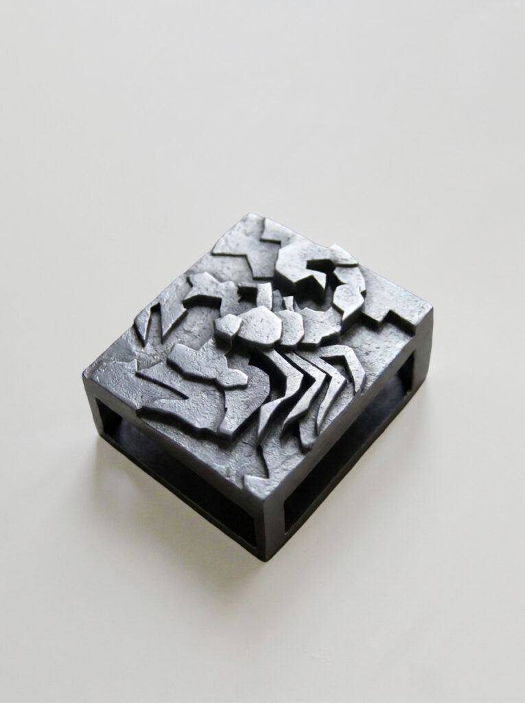 Detail of FOCO Scorpio sculptural matchbox by TRE PARIS