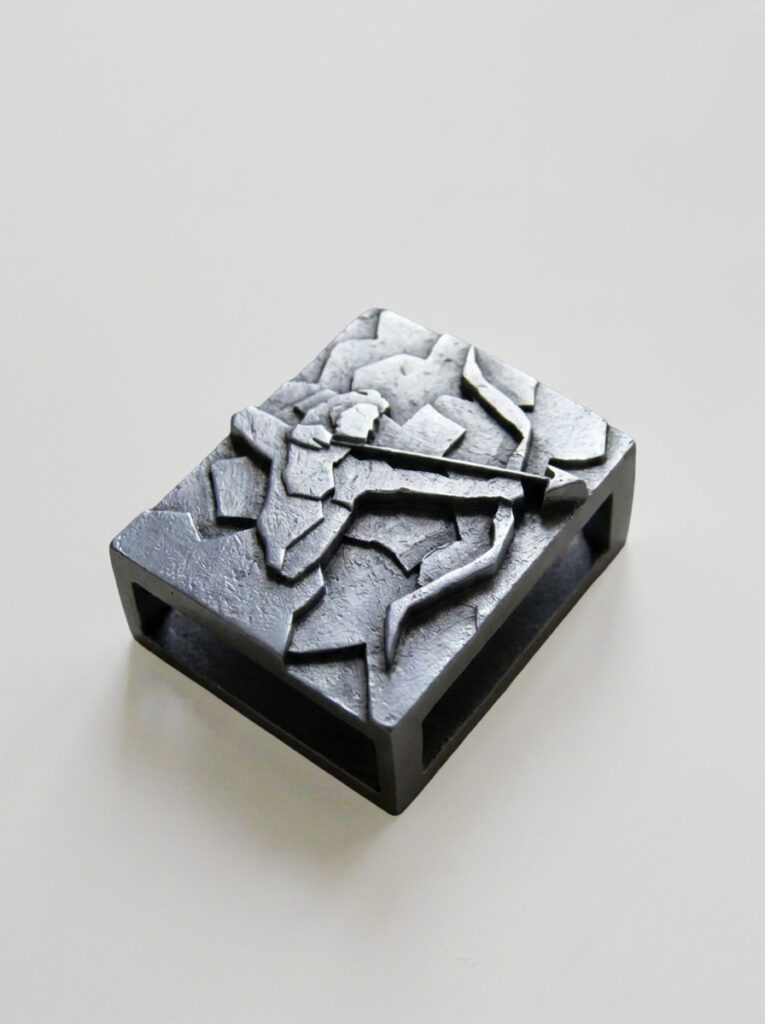 Detail of FOCO Sagittarius sculptural matchbox by TRE PARIS