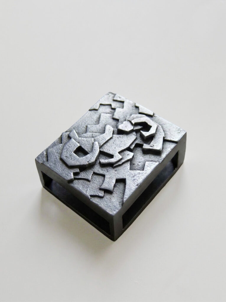 Detail of FOCO Capricorn sculptural matchbox by TRE PARIS