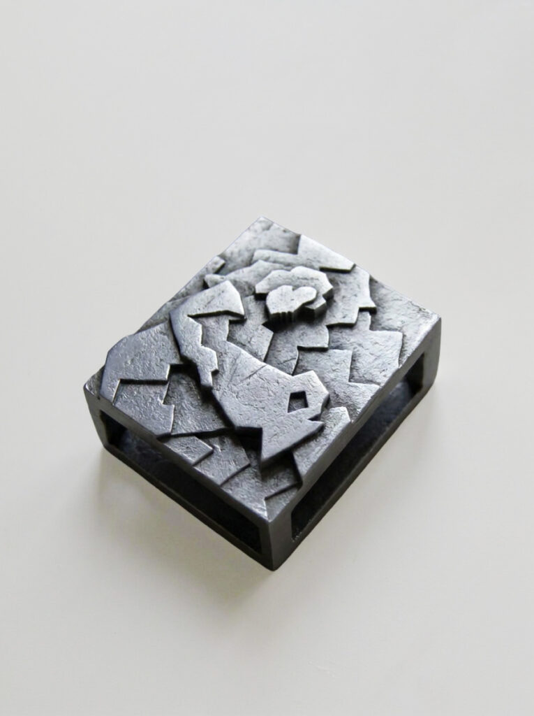Detail of FOCO Aquarius sculptural matchbox by TRE PARIS