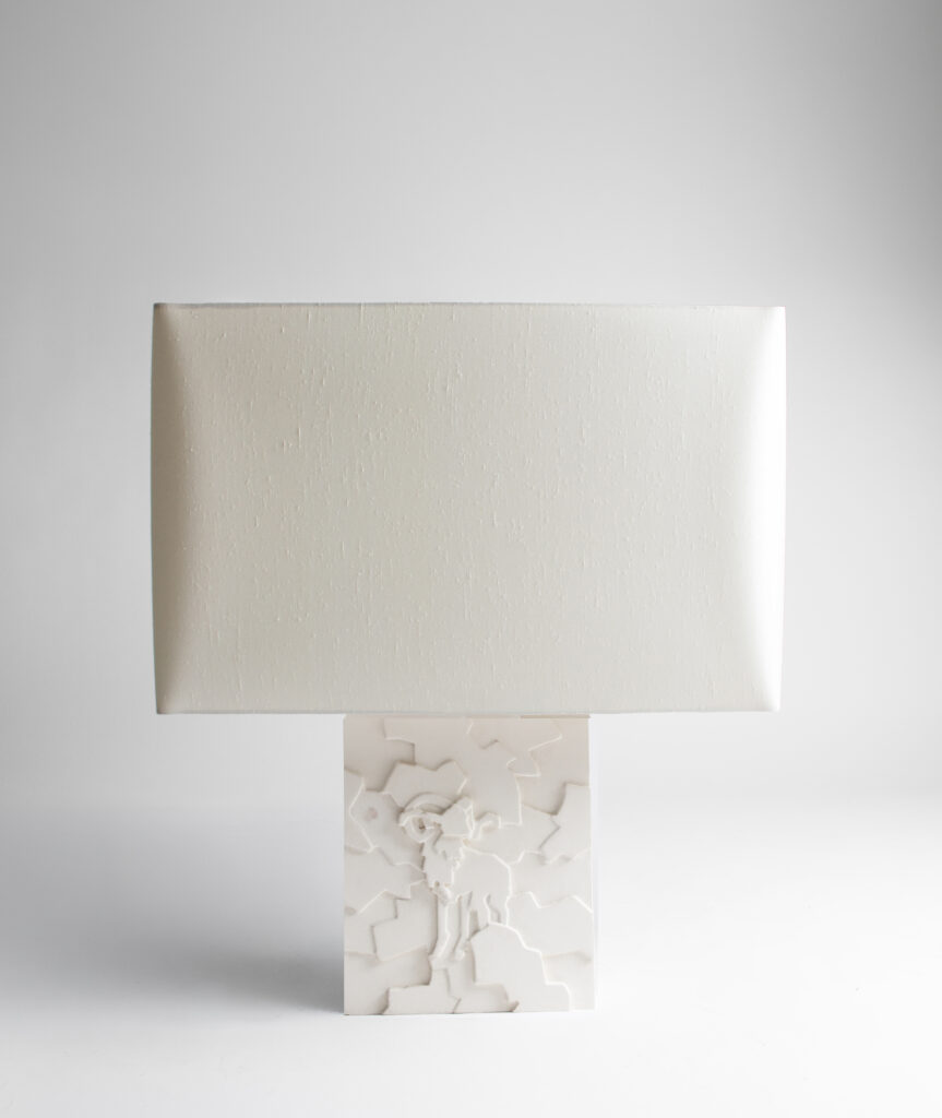 ASTRO Aries sculptural plaster lamp by TRE PARIS