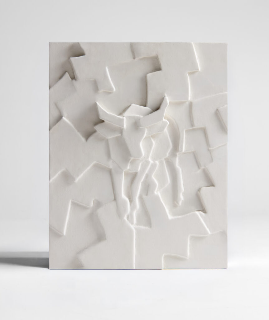 Detail of ASTRO Taurus plaster lamp by TRE PARIS