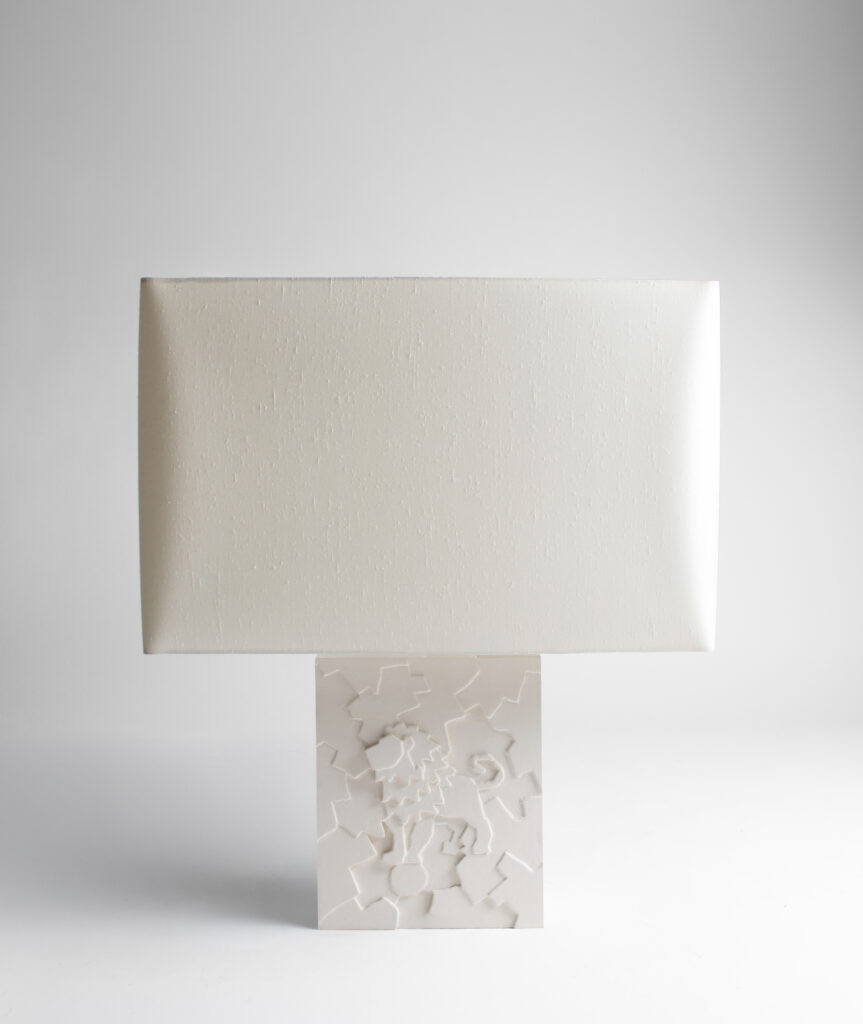 ASTRO Leo sculptural plaster lamp by TRE PARIS