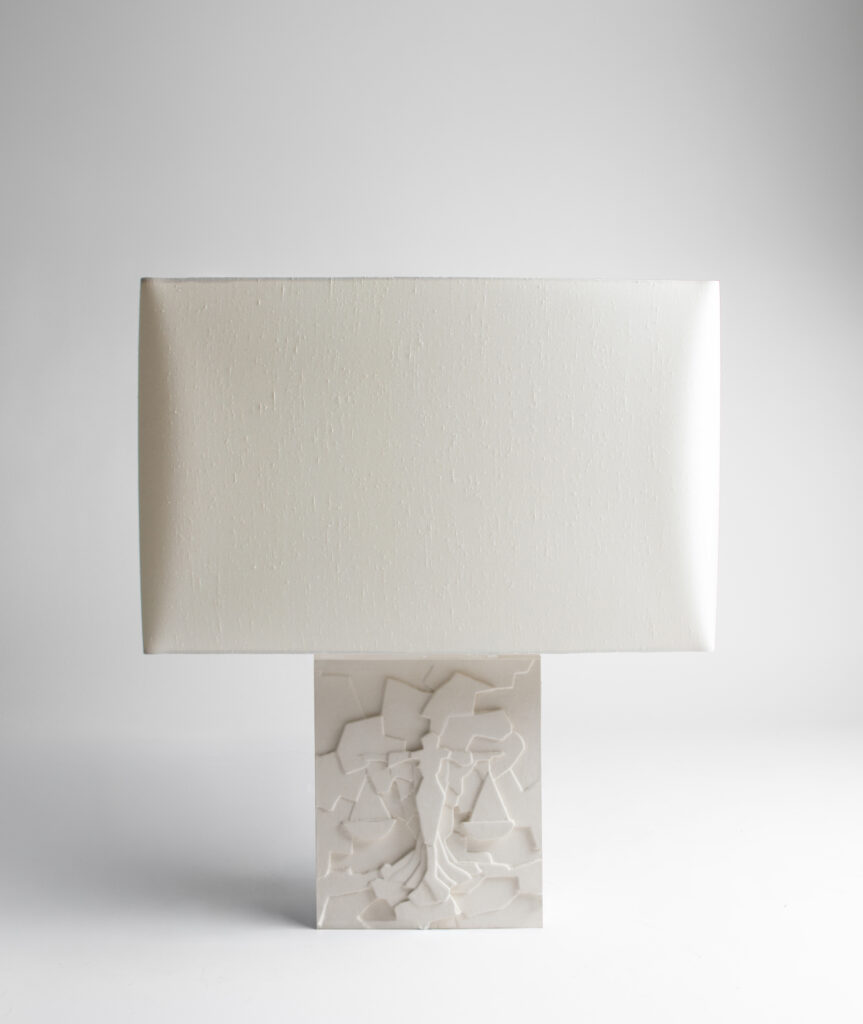 ASTRO Libra sculptural plaster lamp by TRE PARIS