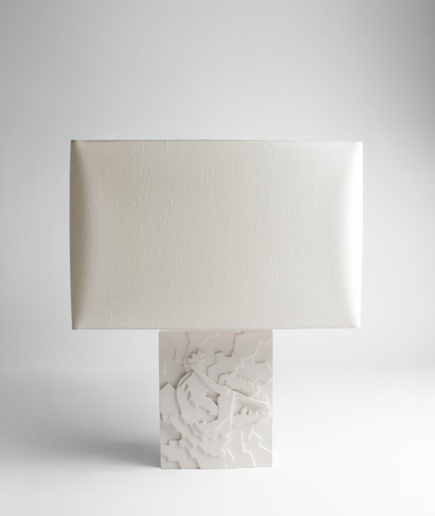 ASTRO Aquarius sculptural plaster lamp by TRE PARIS