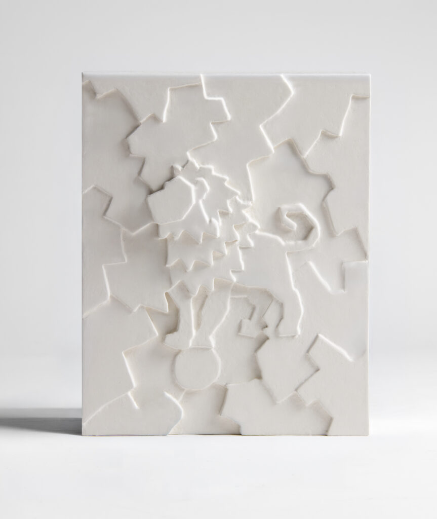 Detail of ASTRO Leo plaster lamp by TRE PARIS